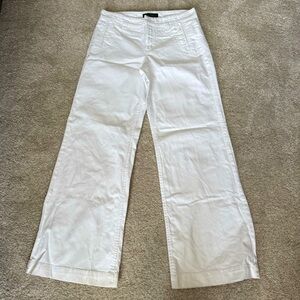 Lauren Jeans Company Wide Leg Jean with button accents on pockets
